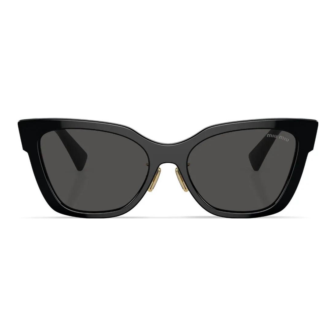 Miu Miu - Miu Miu Logo Sunglasses - Geometric - Black