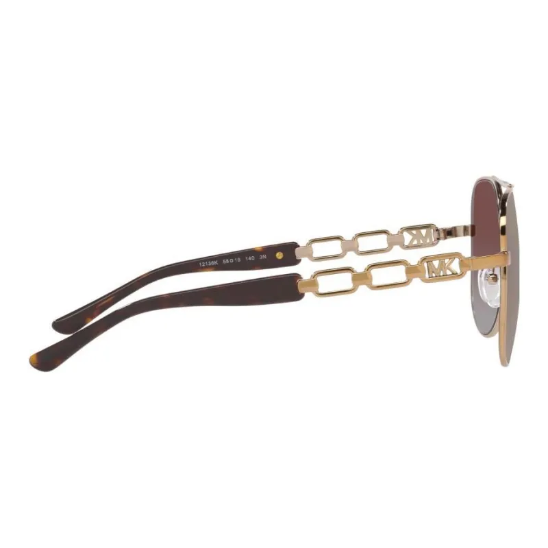 MICHAEL KORS Metal Aviator Sunglasses Women's Gold-2