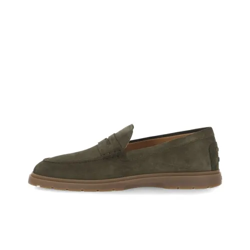 TOD'S Ridged Suede Loafers