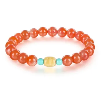 Cuiya Golden Building Agate Jade Bracelets Unisex