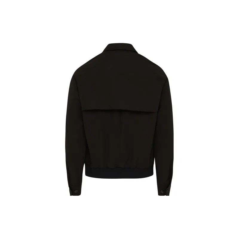 Maison Kitsune Technical Cotton Gabardine W Harrington Jacket-1