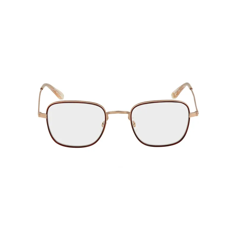 GARRETT LEIGHT Metal Acetate Irregular Shape Sunglasses Women's Gold-1