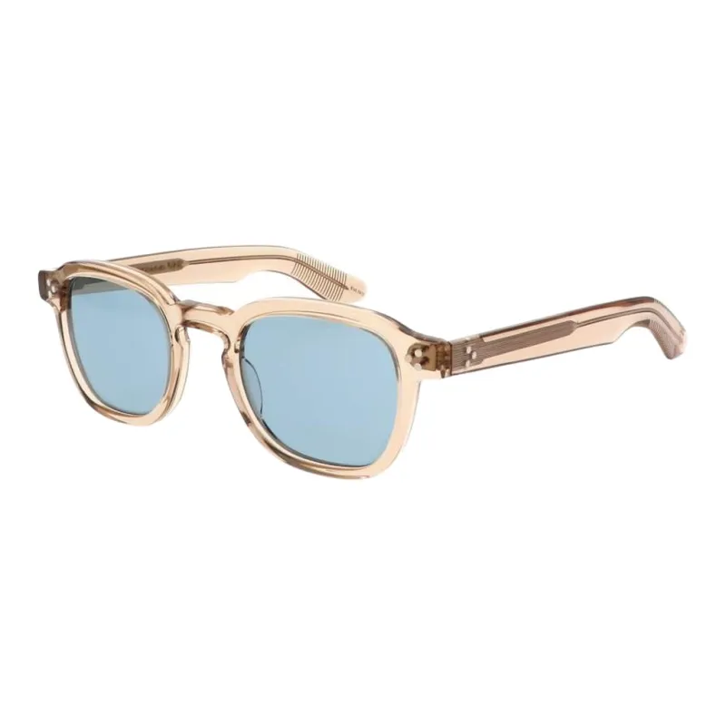 MOSCOT Acetate Irregular Shape Sunglasses Women's Light Orange-0