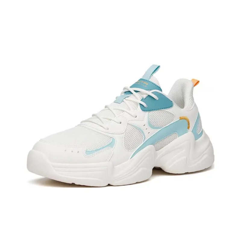 Anta Life Collection Anti Slip Wear Resistant Low Top Casual Shoes Men's White Blue Orange-0