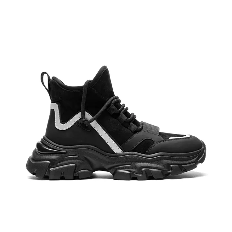 ZHR High-Top Chunky Sneakers 5cm Women's Black-1