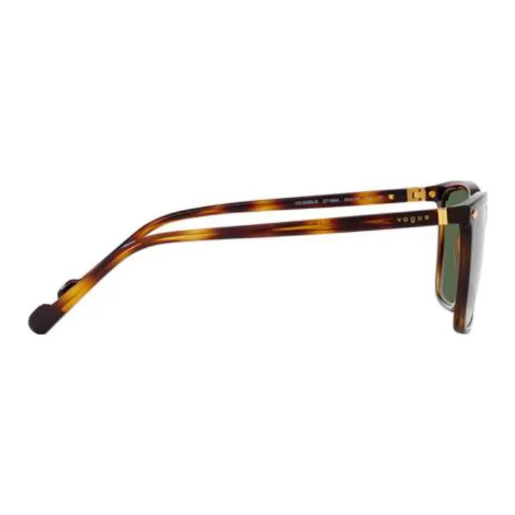 VOGUE Injection Molding Irregular Shape Sunglasses Men's Brown-2