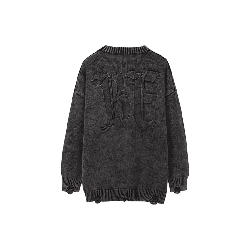 BLACK OF EXIT Knitwear Unisex Washed Black-1