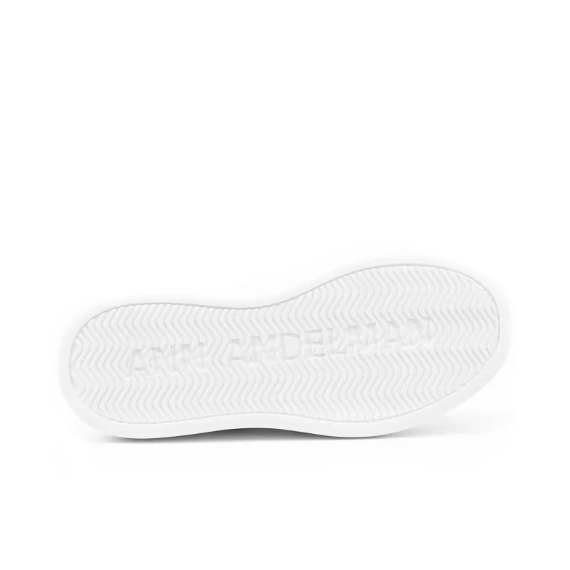 ANN ANDELMAN Arcade Blanc Height Increasing Low Top Skateboard Shoes Women's-4