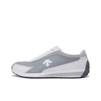 DESCENTE Cron Racer Cushioning Wear Resistant Low Top Skateboard Shoes Unisex Gray White