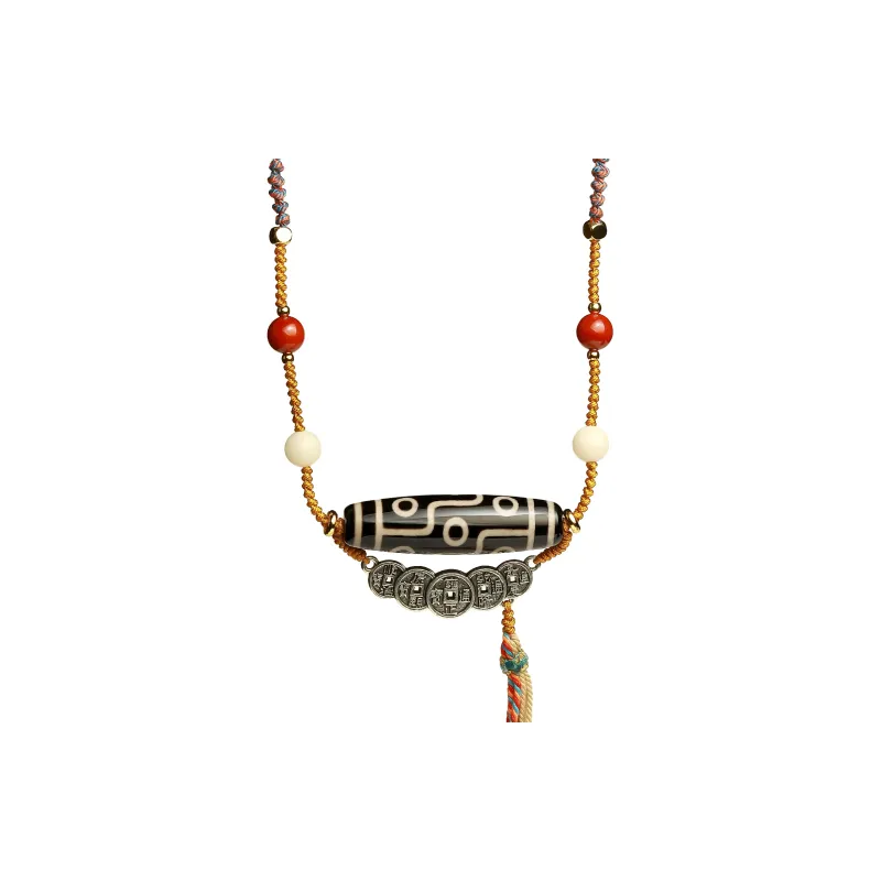 Artisan Lock Heart Jade Agate Jade Necklaces Unisex-0