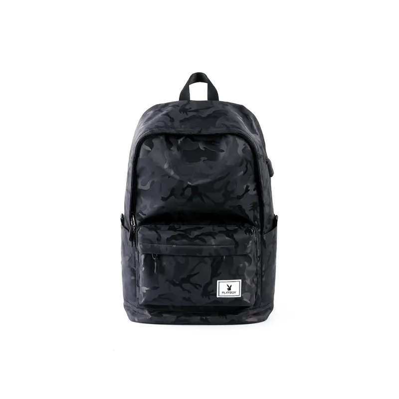 Playboy Backpacks Camouflage Black-1
