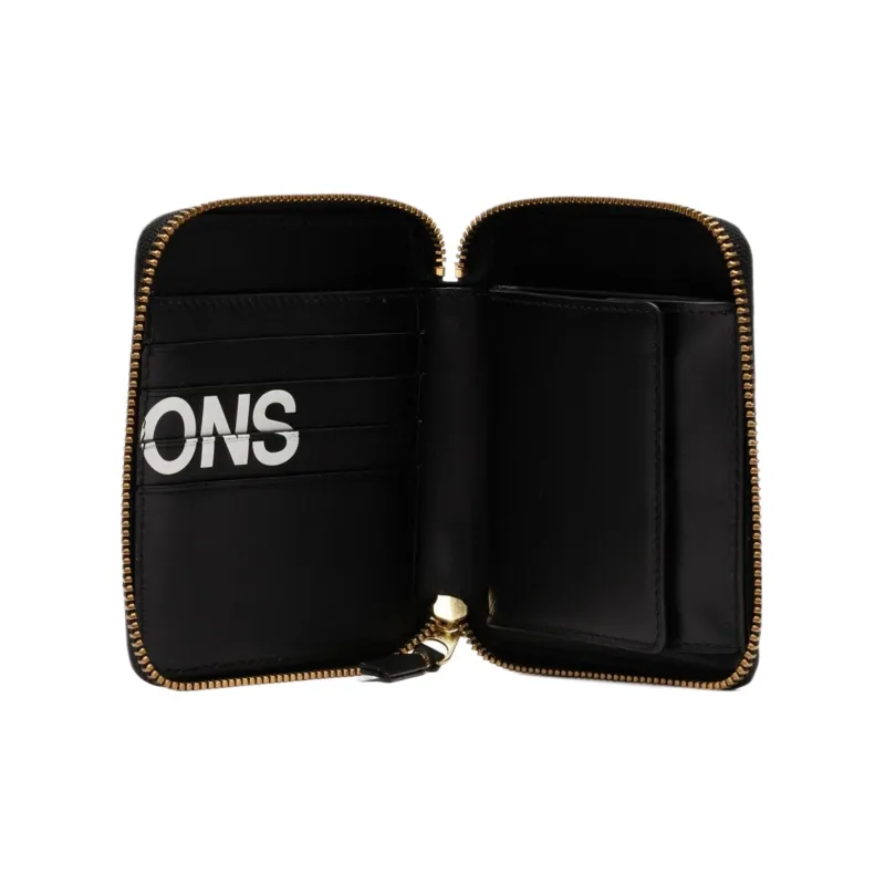 CDG Cow Leather Wallet Men's Black-2