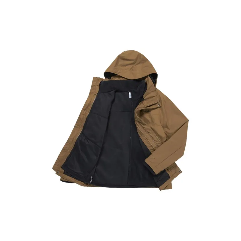 Columbia Outdoor Hiking Waterproof, Windproof, And Breathable Windbreaker Jacket Men's Brown-2