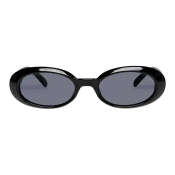 Le Specs Plate Frame Oval Sunglasses Women's Multicolor