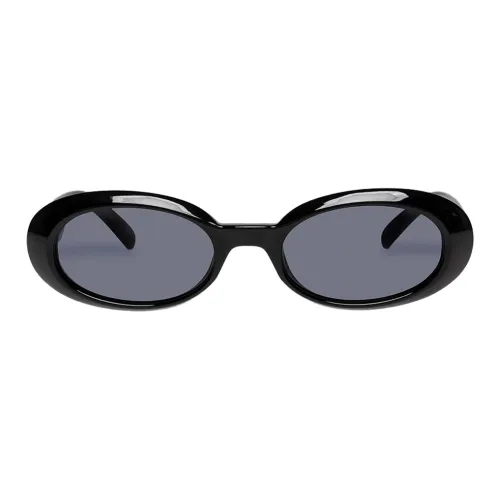 Le Specs Plate Frame Oval Sunglasses Women's Multicolor