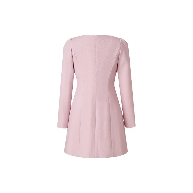 TAMMY TANGS Long Sleeved Dress Women's Pink, Black & Multicolor-1