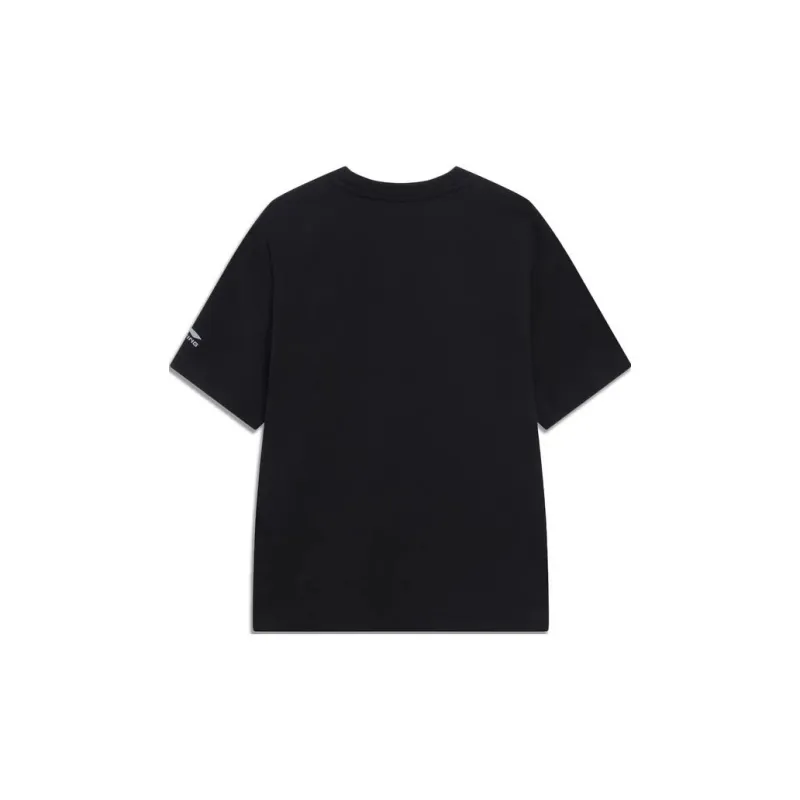 LiNing Chinese Culture Series Drop Shoulder Sleeve T Shirt Women's Black-1