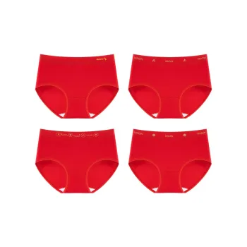 MIIOW Underpants Women's 4 Pack Red