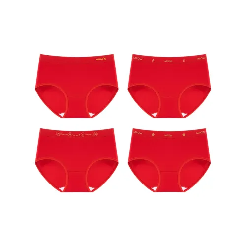 MIIOW Underpants Women's 4 Pack Red