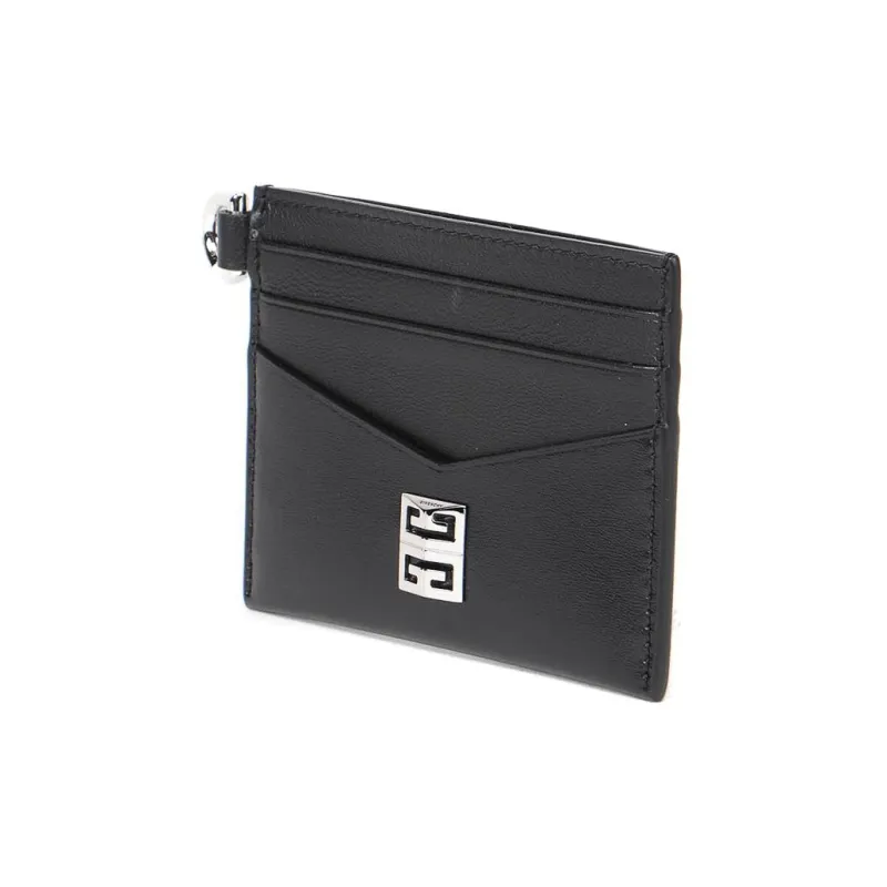 GIVENCHY 4G Cow Leather Card Holder Women's Black-1