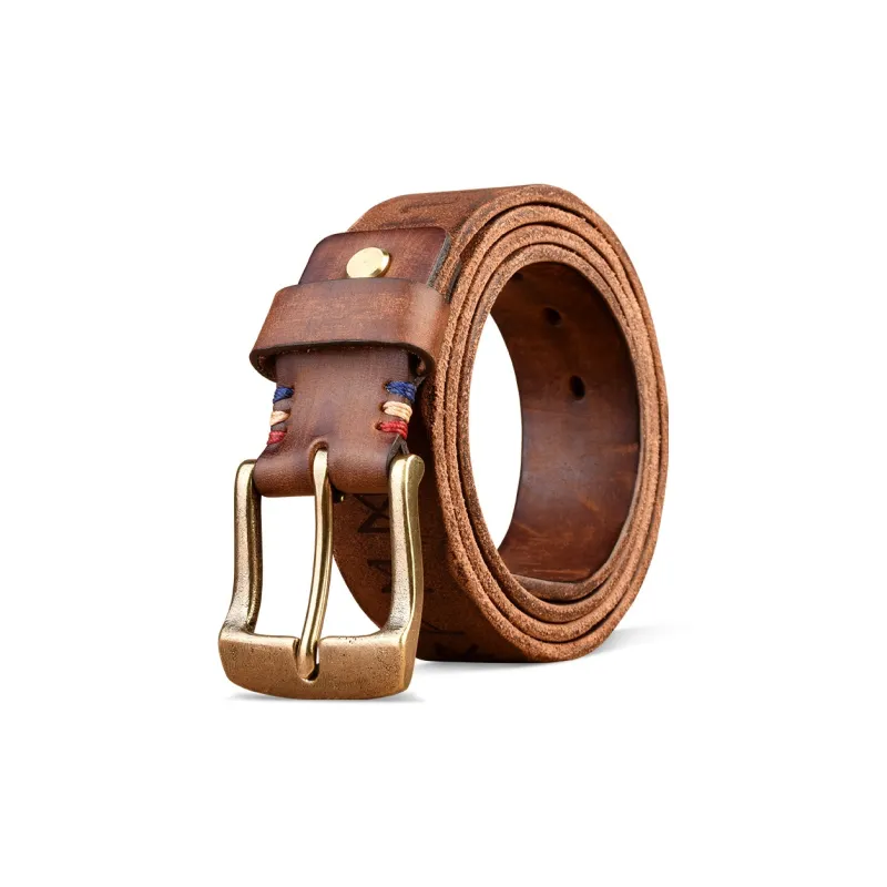 JEEP SPIRIT Youth Casual Shoes Leather Belts Men's Width 3.8cm-1