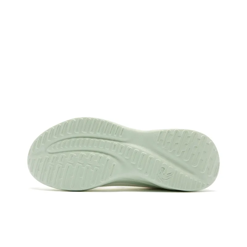 QIAODAN Shock Absorbers Slip Resistant, Abrasion Resistant, Lightweight Low Top Running Shoes Men's Ivory Celadon-4