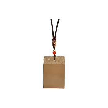 Artisan Lock Heart Jade Obsidian Necklaces Unisex Obsidian