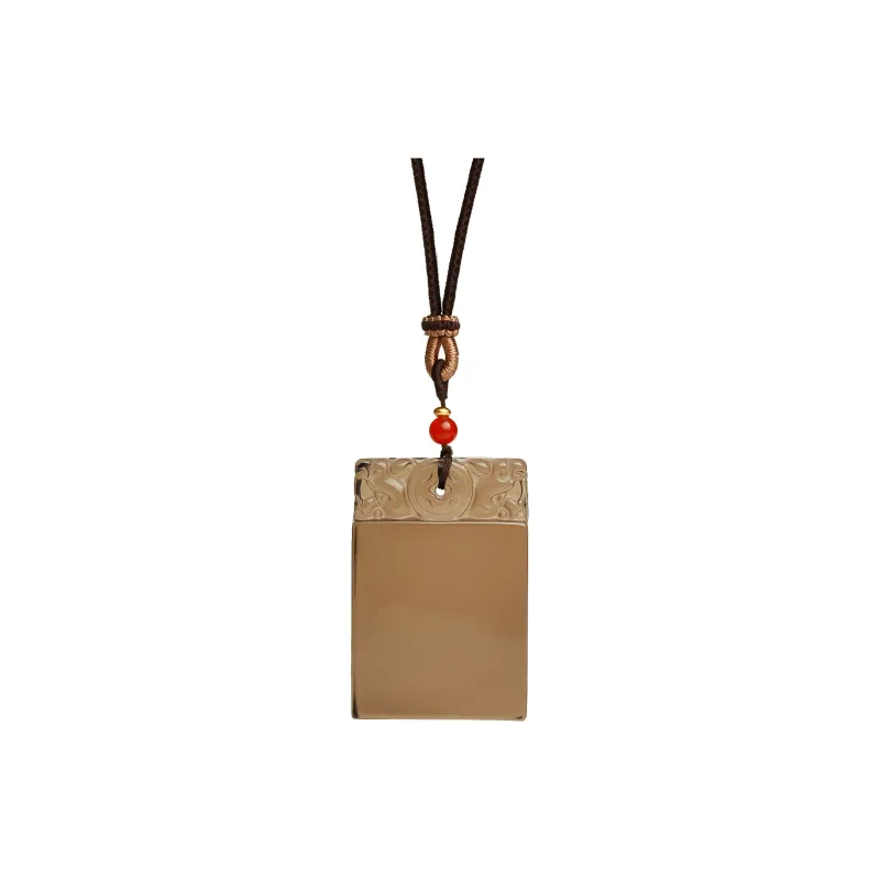 Artisan Lock Heart Jade Obsidian Necklaces Unisex Obsidian-0