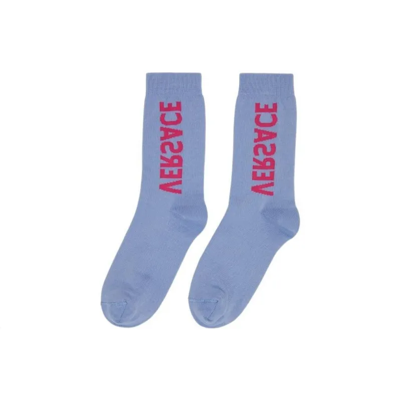 VERSACE FW23 Mid-Calf Socks Men's 1 Pack Blue-1