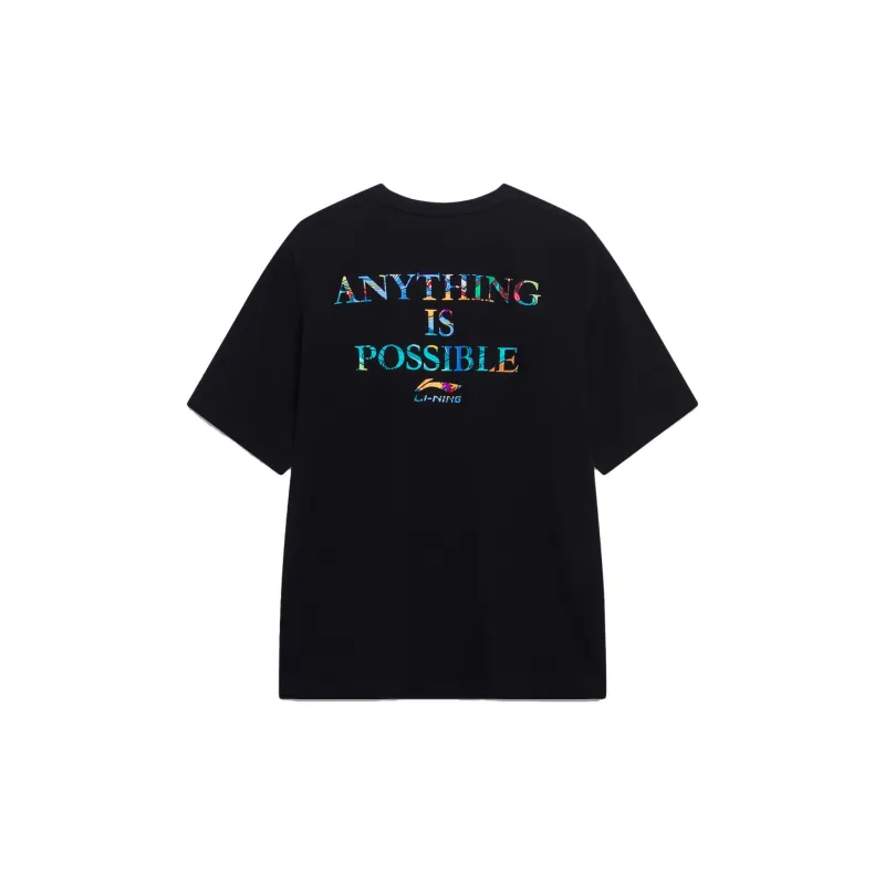 LiNing Sports Life Collection T Shirt Unisex Black-1