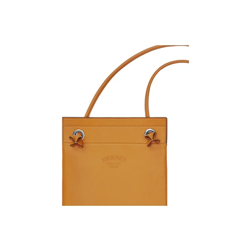 HERMES Aline Milo Lambskin And Swift Calfskin Crossbody Bag Mini Women's Sesame-3