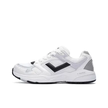 PONY MJ 72 Cushioned Slip Resistant Low Top Casual Running Shoes Unisex White Gray
