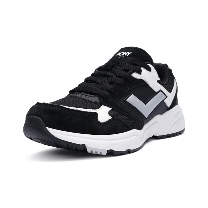 PONY MJ 72 Cushioned Slip Resistant Low Top Running Shoes Unisex Black-1