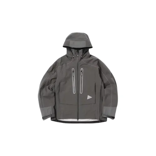 And Wander Jackets Unisex Gray