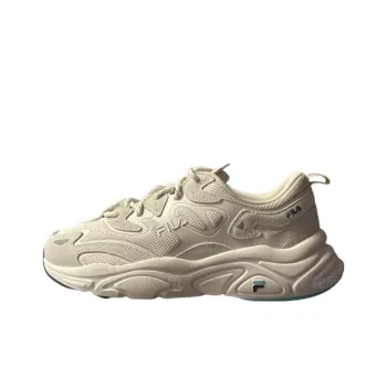 FILA Mars 1 Anti Slip Wear Resistant Low Top Chunky Sneakers Women's Milk White
