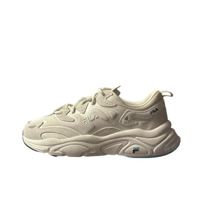 FILA Mars 1 Anti Slip Wear Resistant Low Top Chunky Sneakers Women's Milk White-0