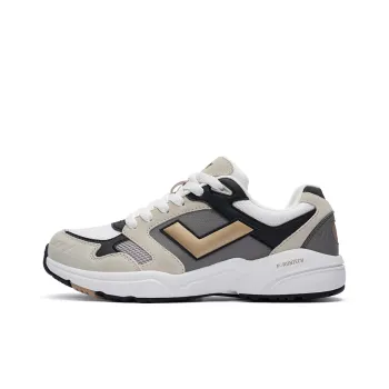 PONY MJ-72 Cushioned Slip-Resistant Low-Top Casual Running Shoes Unisex Beige Gray