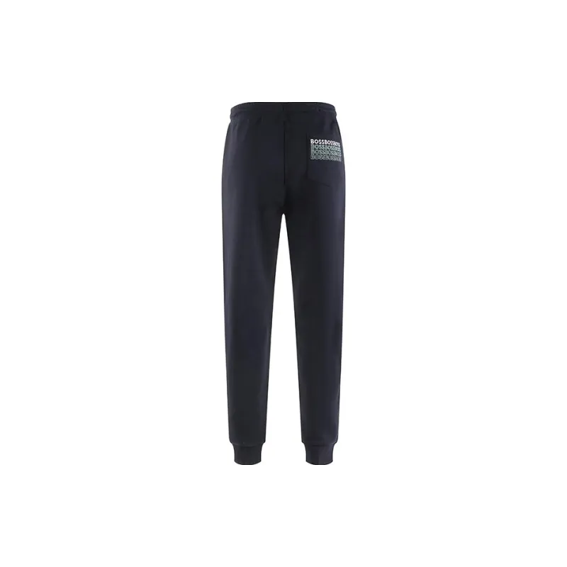 HUGO BOSS Knitted Sweatpants Men's Dark Blue-2