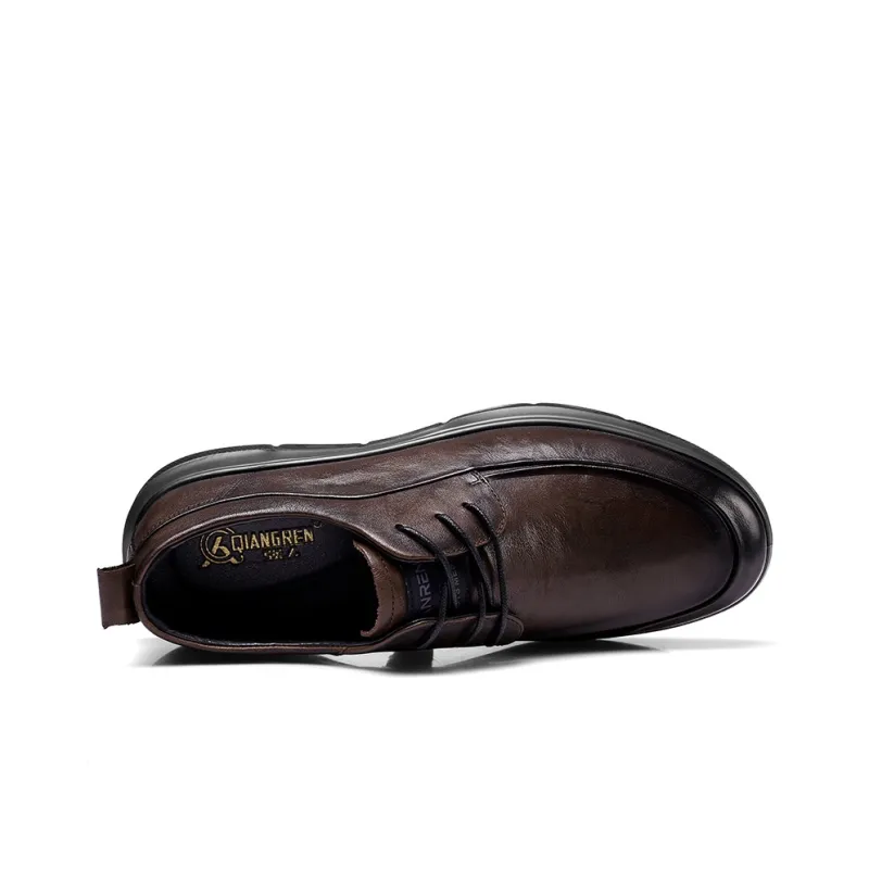 Strongman 3515 Men's Spring And Fall Business Commute Leather Shoes Men's Unlined Shoes For Youth-9