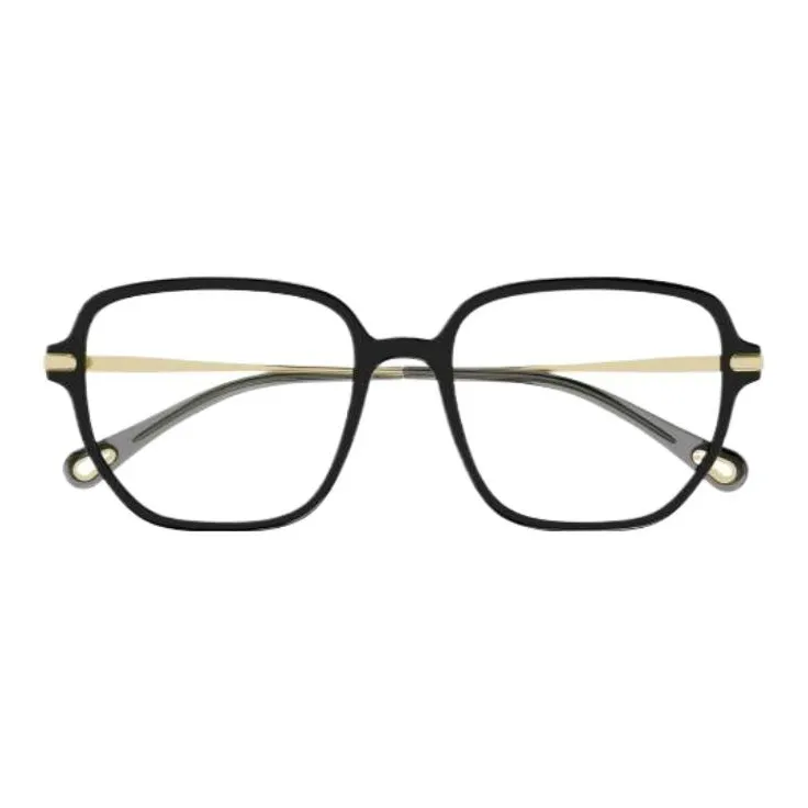 Chloe Metal Rectangular Sunglasses Men's Black-1