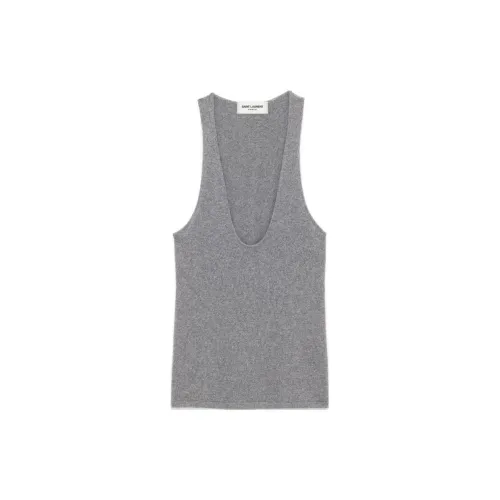 SAINT LAURENT Tank Tops Women's Gray