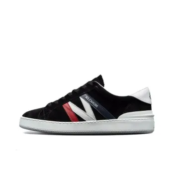 Moncler Monaco Low Top Skateboard Shoes Men's Black