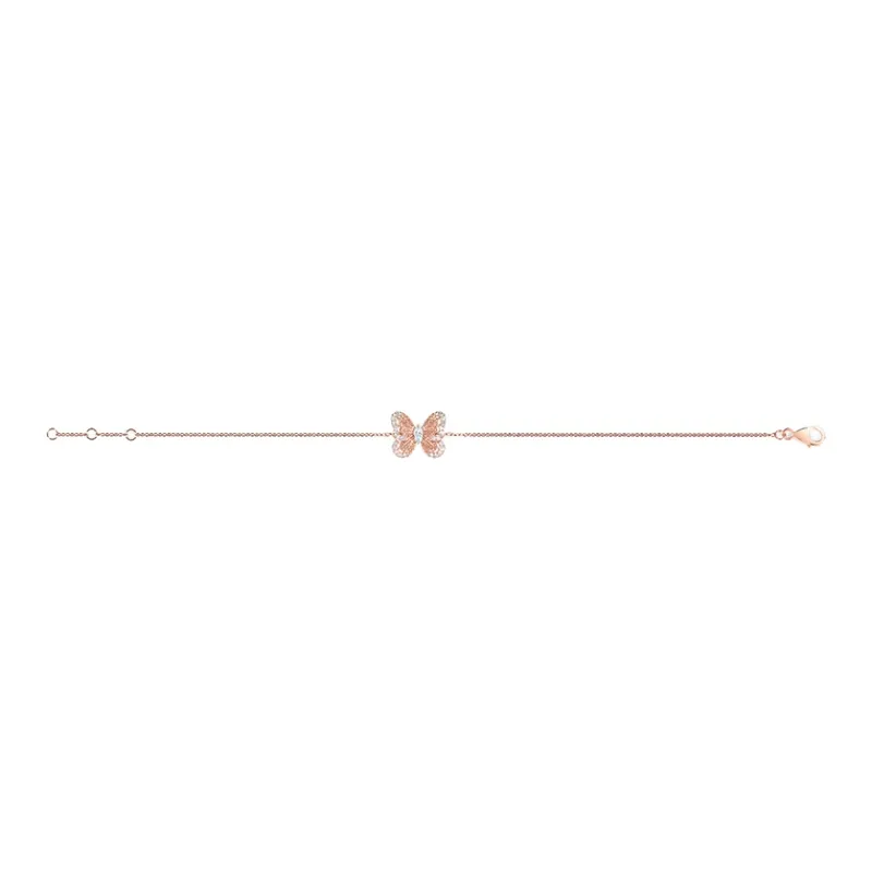 De Beers 18kt Rose Gold Portraits Of Nature Butterfly Diamond Bracelet-1