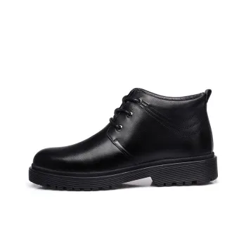 Strongman 3515 Men's Winter Shearling Shoes Business Casual Lace-Up Insulated Shoe