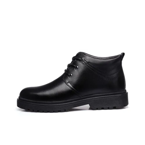 Strongman Dress Shoes Men High-Top Black