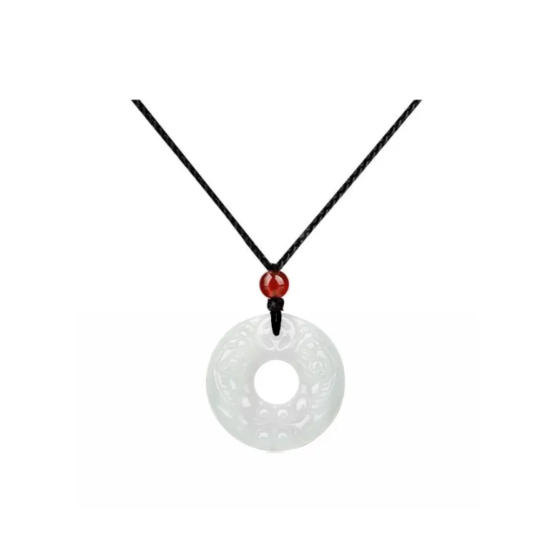 Emerald Dynasty Chalcedony Jade Necklaces Unisex-0