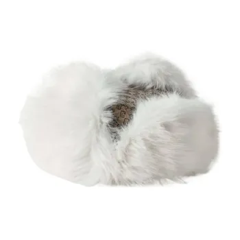 BALMAIN Canvas Faux Fur Trapper Hats Men's Brown