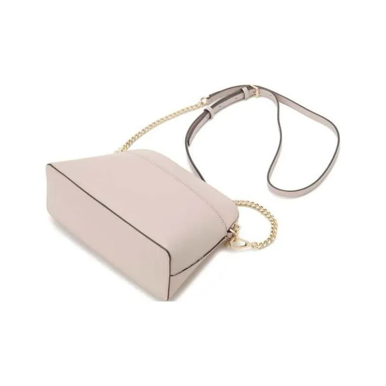 MICHAEL KORS Mott Leather Dome Bag Shoulder Bag Crossbody Bag Large Size Women's Soft Pink-4