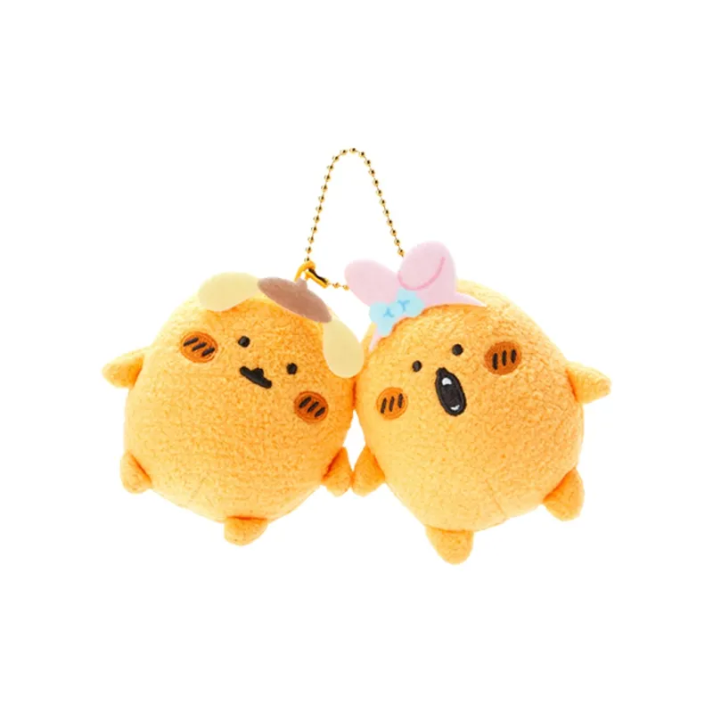 Sanrio Melodi Pompompurin Nagano Friends Collaboration, Doudou Dolls Plush Pendant 8cm High-0