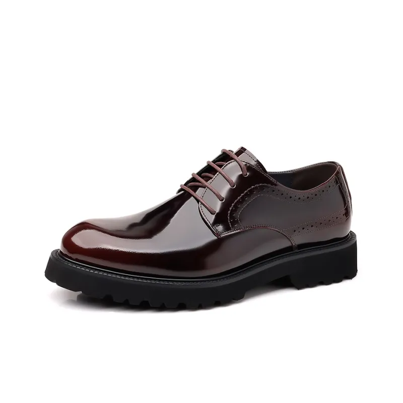 ZUWUDONG Dress Shoes Men Low Top Black/Brown-7